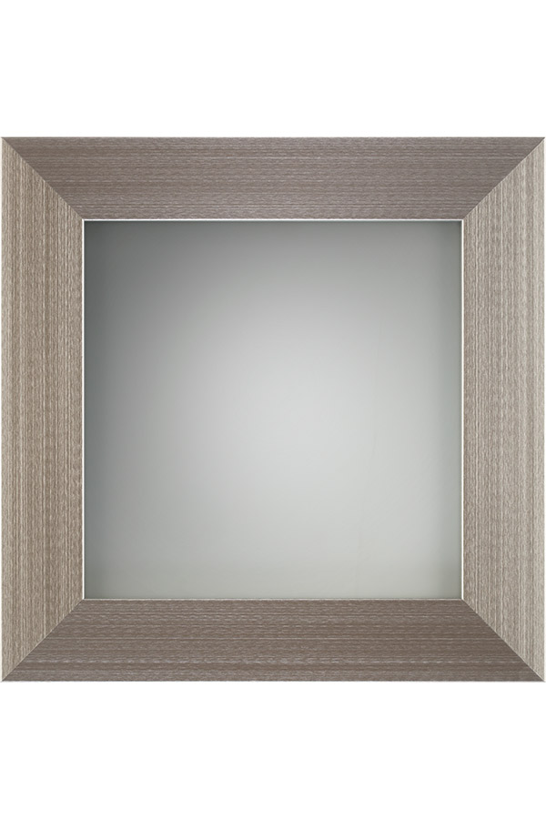 Aluminum Frame Cabinet Door in Brushed Stainless with Frost Glass