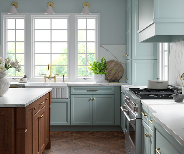Light Blue Kitchen Cabinets